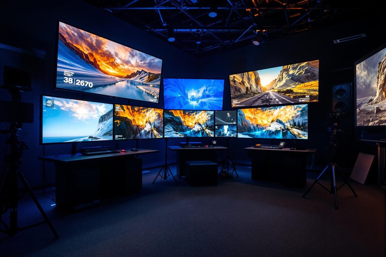 妞妞影院4K HDR全流程制作中心调色间内部